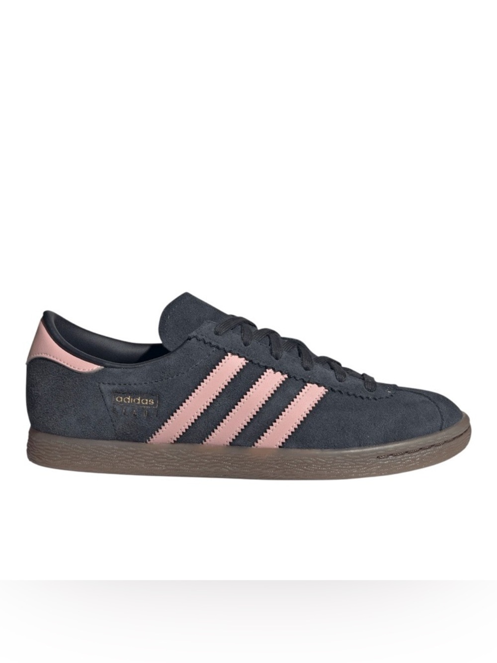 🆕 adidas Stadt Lace Up Sneakers Women’s 8, 9.5 | Black Pink Suede | Gum Sole
